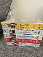 Five Blackadder VHS Tapes. Rowan Atkinson. Comedy. 1980s.