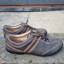 Clarks Structured Mens Casual Lace-Up Shoes UK 7 Brown Suede & Leather VGC