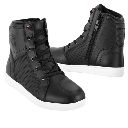 Mens leather motorcycle boots - leather,
