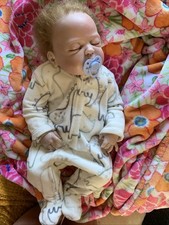 A Stunning 50 Cm Vinyl Re Born Baby Boy Doll