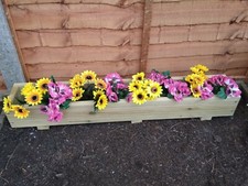 Wooden Trough Planters -