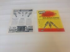 Peco sports exhausts 1966 - 1960`s - Original Sales Brochure - New Old Stock
