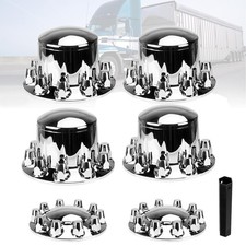 Chrome Hub Cover Semi Truck