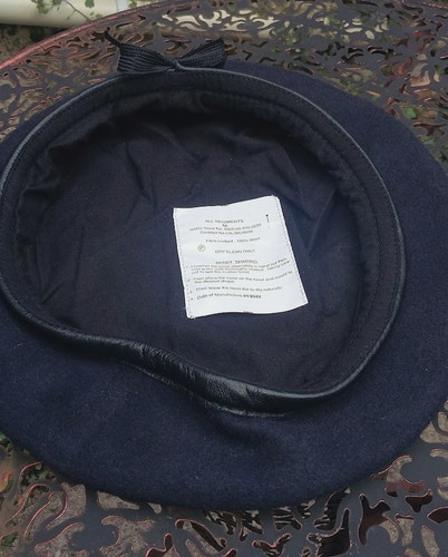 Dark blue beret cm m - beret,