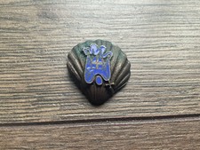 Antique Scalloped Shell Pin Badge Pilgrim Christian Religion