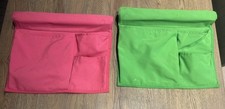 IKEA STICKAT Green & Pink pocket storage Bed Organiser Boys Girls Bedroom Tidy