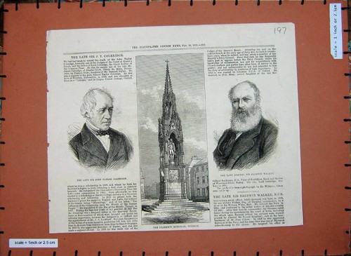 Original old antique print - original,