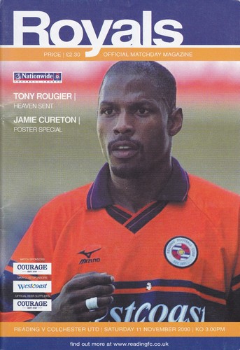Reading colchester united 11 - v,