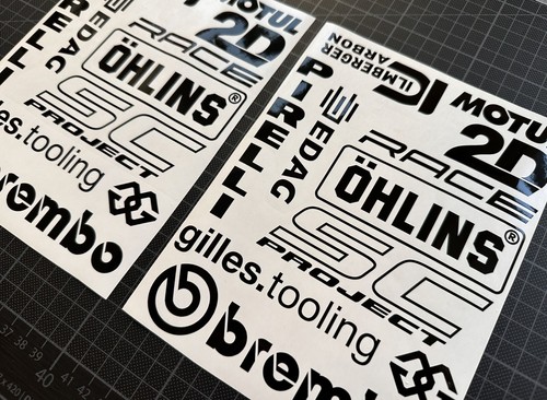 Sticker set pieces race - set,