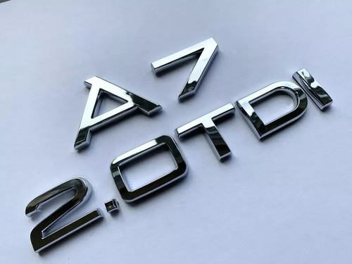 Chrome 0tdi badge - chrome, a7