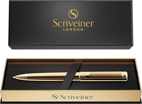 Scriveiner gold ballpoint pen - scriveiner,