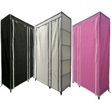 SINGLE DOUBLE CANVAS WARDROBE