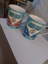 Set of 2 Retro VW Camper Van