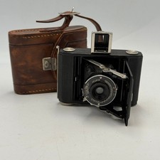 Vintage Zeiss Ikon Ikonta 521/16 Folding Camera with Leather Case + Brochure 
