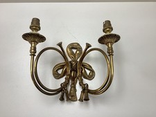 Vintage French Guilded Brass Wall Light
