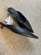 Sacha Black Faux Leather