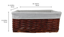 Home Smart Brown Wicker