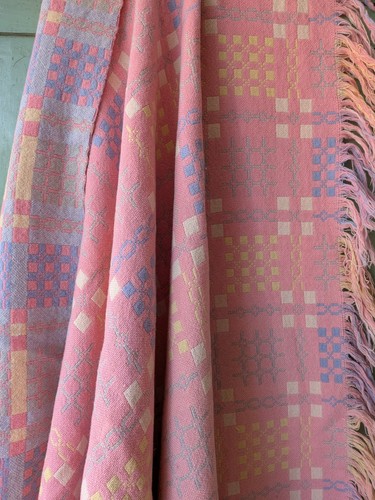 Welsh wool tapestry blanket - welsh,