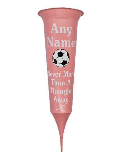 Football memorial flower vase - football,