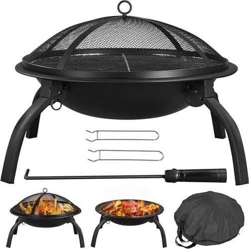 Fire pit foldable wood burning - fire,