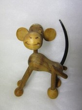 Handmade Wooden Ornament Dog Figure.