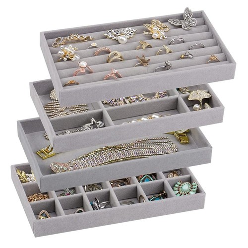 Stackable velvet jewelry - velvet,