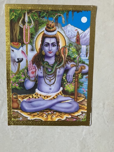 Gold trimmed picture hindu - of,