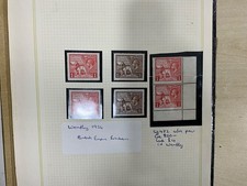 GB KGV 1924 Empire Exhibition to qe mint lot in old album EX42