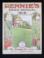 1918 Rennie's Seed Annual William Rennie Co Toronto Scarce Seed Catalogue RARE