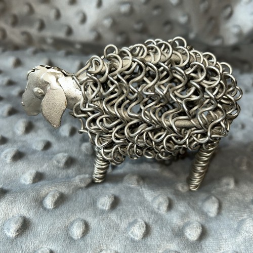 Vintage metal wire sheep - vintage,
