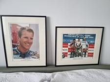 2 LIMITED EDITION  SIGNED PRINTS NEIL HODGSON, COLIN EDWARDS, NORIYUKA HAGA  