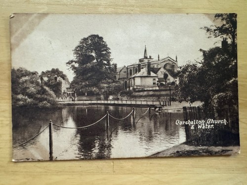 Postcard carshalton church - -,