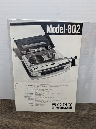 Sony model 802 - sony, reel