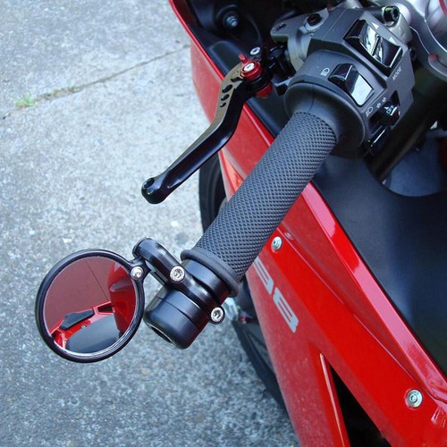 Black folding bar end - black,