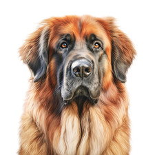 6x 18x18 cm Leonberger car