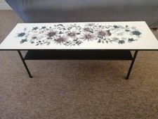 Vintage Mid-Century Coffee Table – John Piper for Terence Conran Floral Formica