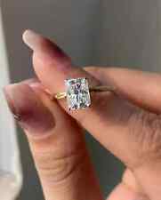 3Ct Radiant Cut Solitaire Lab