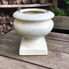 Old Vintage Large Ceramic Rose Bowl Used As Small Garden Urn Planter 9.75” Tall