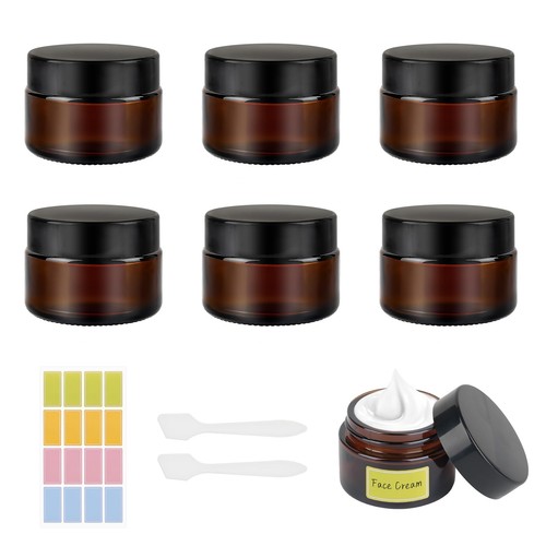 30ml amber glass jars - 30ml,