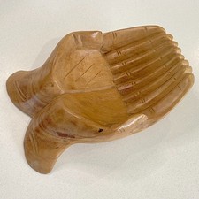 Wooden Hand Carved Human Hands Bowl 29cm.....