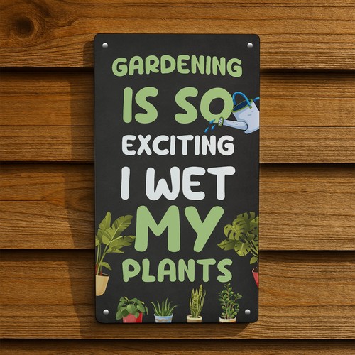Funny joke garden - sign, for
