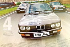BMW E28 M5 v LOTUS CARLTON v MERCEDES 190E 2.5 EVO CLASSIC CAR ROAD TEST REVIEW