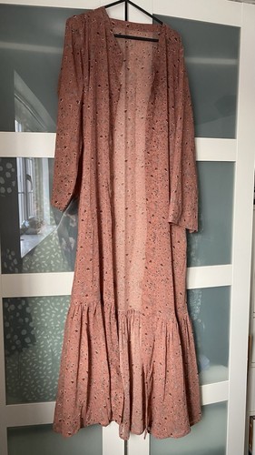 Dusty rose pink floral - floral, maxi
