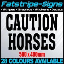 Caution horses stickers - horses,