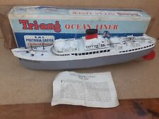 Vintage Old Antique Triang Model Ship Boat Liner Boxed RMS Pretoria Castle 