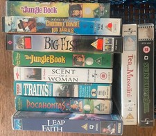 Collection of 10 x Classic VHS MOVIE VIDEOS Cassette Tapes / JOB LOT old Movies