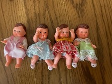 1960s 1950s Tiny German Dolls