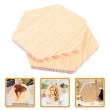 2 Pcs Unfinished Wood Coaster