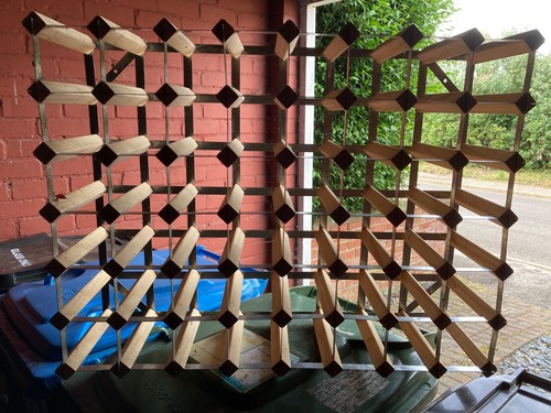 Wine rack pine - rack, metal