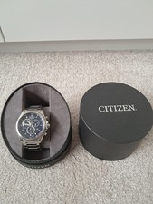 Mens Citizen Eco Drive Chronograph Stainless Steel